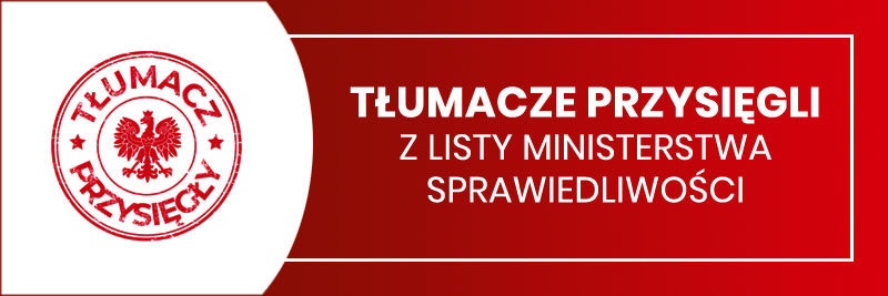 tłumacz przysięgły ministerstwo sprawiedliwości