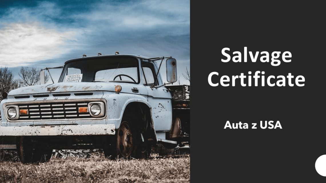 Salvage certificate - tłumaczenie na polski salvage title salvage title tłumaczenie
