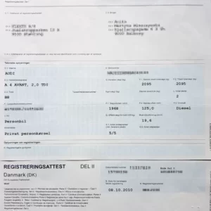 Tłumaczenie duńskich dokumentów samochodowych