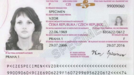 Tłumaczenie czeskiego paszportu