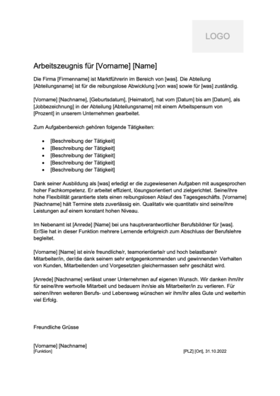 Tłumaczeniee szwajcarskiego świadectwa pracy