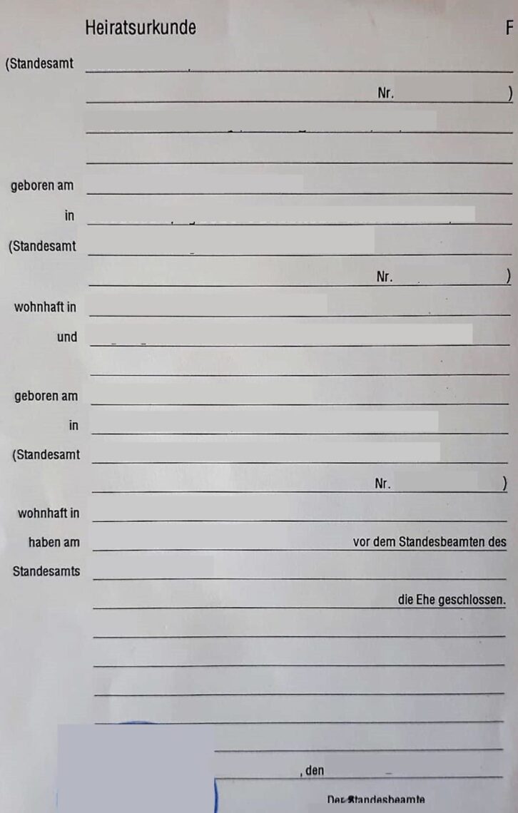 Tłumaczenie szwajcarskiego aktu małżeństwa