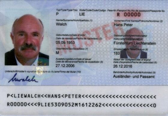 Tłumaczenie liechtensteińskiego paszportu