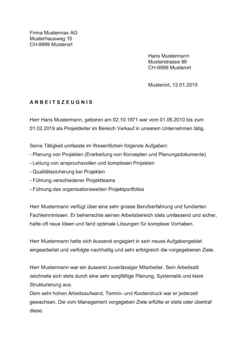 Tłumaczenie liechtensteińskiego świadectwa pracy
