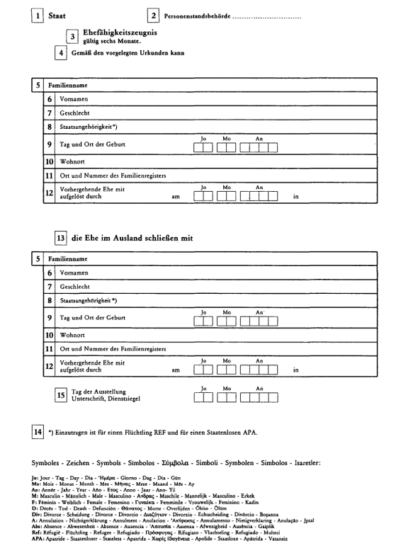 Tłumaczenie austriackiego zaświadczenia o braku przeciwskazań do małżeństwa