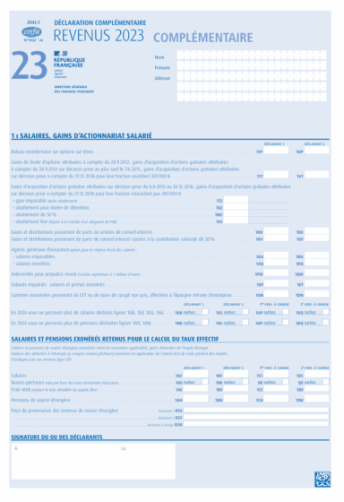 Francuskie Rozliczenie Podatkowe (Déclaration de revenus) - tłumaczenie przysięgłe