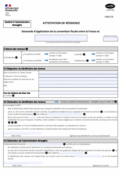 Francuskie Zaświadczenie o Miejscu Zamieszkania (Attestation de résidence) - tłumaczenie przysięgłe