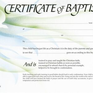 Tłumaczenie angielskiego aktu chrztu