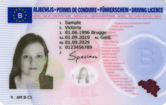 Tłumaczenie belgijskiego prawa jazdy
