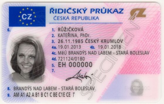 Tłumaczenie czeskiego prawa jazdy