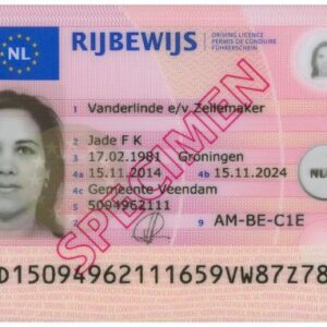 Tłumaczenie holenderskiego prawa jazdy