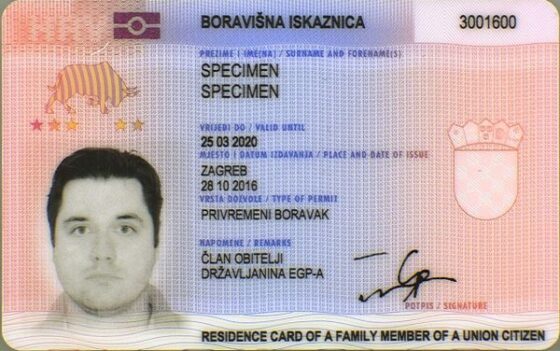 tłumaczenie chorwackiej karty pobytu