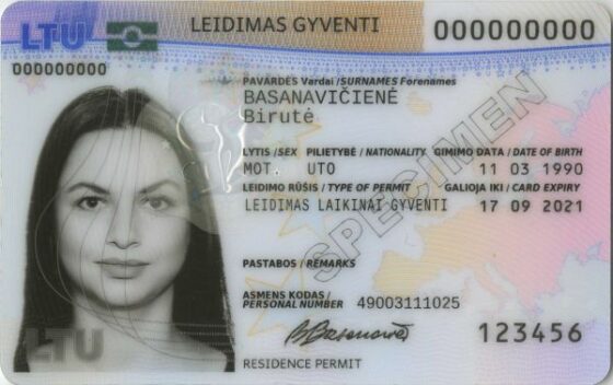 tłumaczenie litewskiej karty pobytu