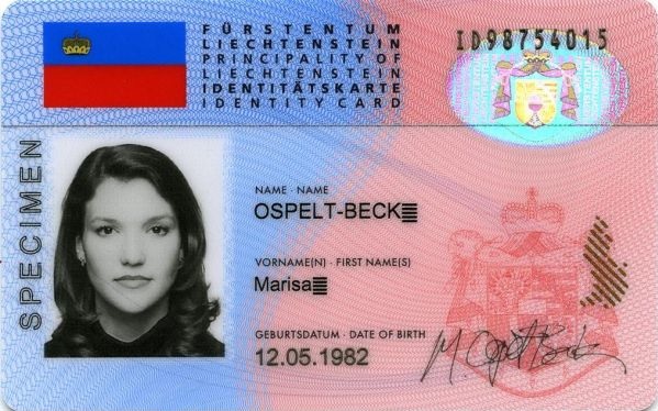 Tłumaczenie liechtensteinskiego dowodu osobistego