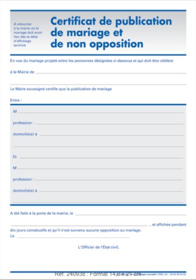 Tłumaczenie francuskiego zaświadczenia o braku przeciwskazań do małżeństwa
