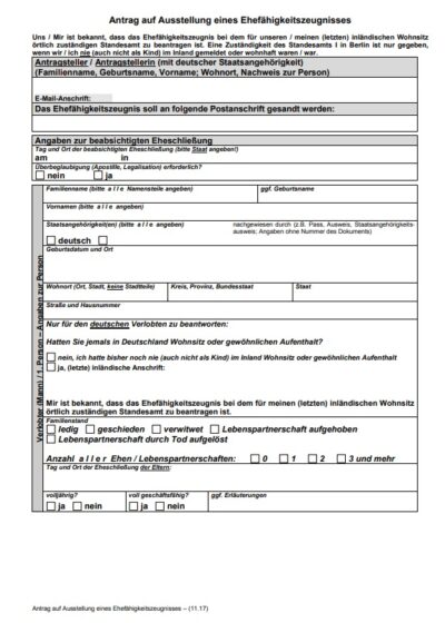 Tłumaczenie szwajcarskiego zaświadczenia o braku okoliczności wyłączającej małżeństwo