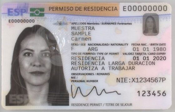 Tłumaczenie hiszpańskiej karty pobytu