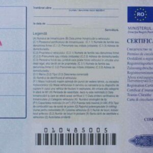 Rumuńskie dokumenty samochodowe
