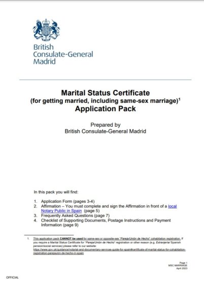 Certificate of Marital Status - Translation into Polish