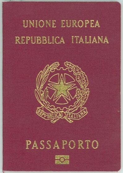 Tłumaczenie włoskiego paszportu