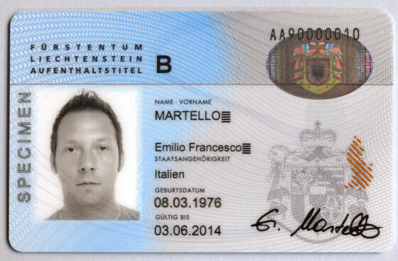 Liechtensteińskie Zezwolenie na Pobyt Tymczasowy (tłumaczenie na polski)