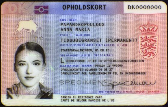 Tłumaczenie duńskiej karty pobytu