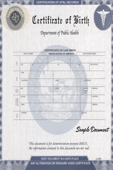 Amerykański Akt Urodzenia (tłumaczenie na polski)