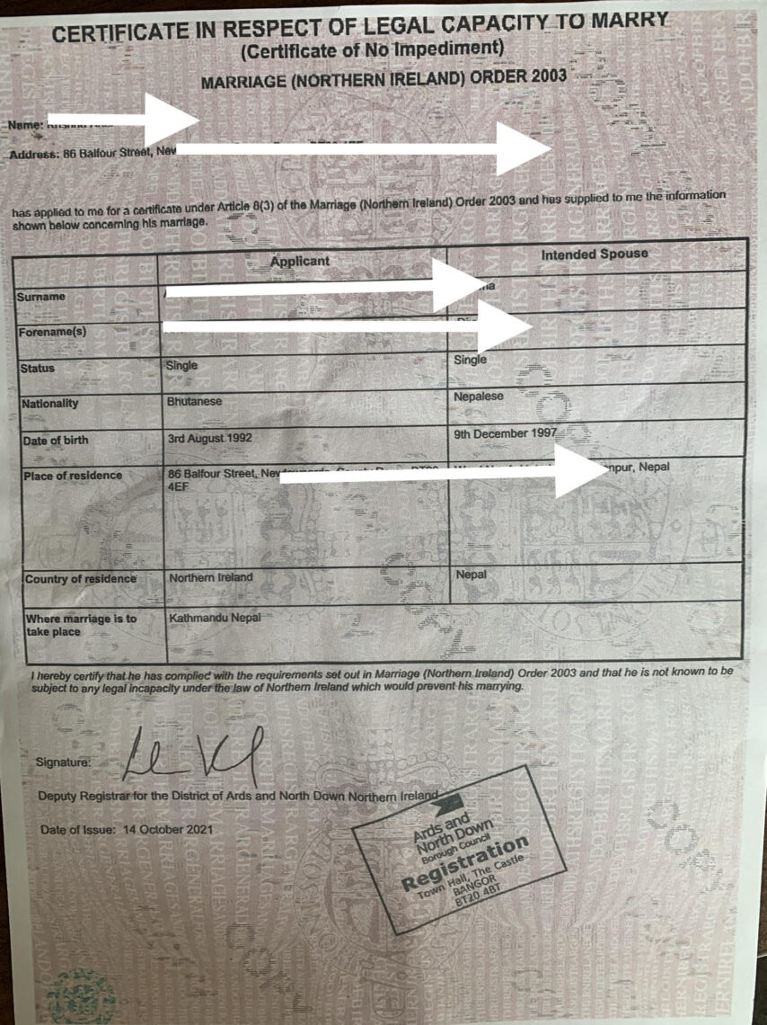 Tłumaczenie amerykańskiego zaświadczenia o braku okoliczności wyłączającej małżeństwo