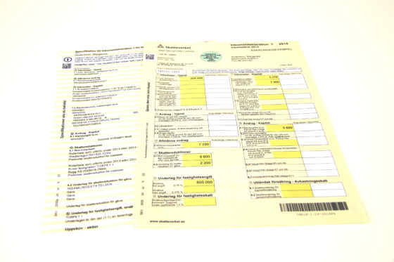 Szwedzkie rozliczenie podatkowe, Skattedeklaration