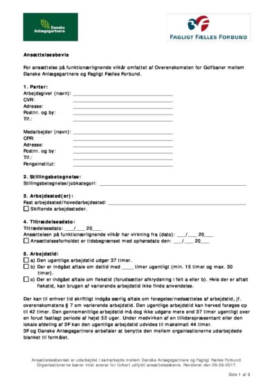 Tłumaczenie duńskiego świadectwa pracy