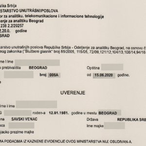 🇷🇸 Zaświadczenie o niekaralności z Serbii – tłumaczenie przysięgłe na język polski
