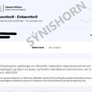 🇮🇸 Zaświadczenie o niekaralności z Islandii – tłumaczenie przysięgłe na język polski