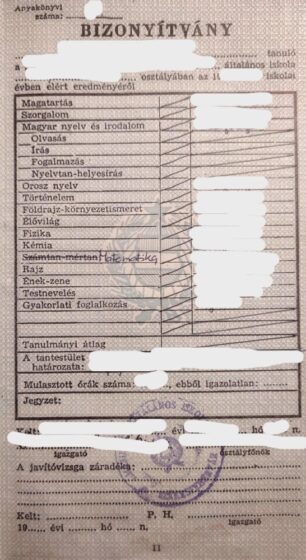 Węgierskie Świadectwo Ukończenia Szkoły Podstawowej (tłumaczenie na polski)