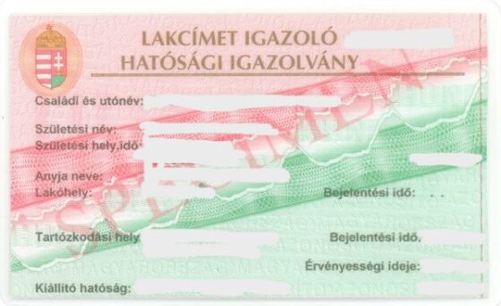 Węgierskie Zaświadczenie o Miejscu Zamieszkania (tłumaczenie na polski)