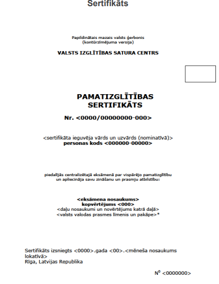 Łotewskie Świadectwo Ukończenia Szkoły Podstawowej (tłumaczenie na polski)