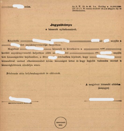 Węgierskie Zaświadczenie o Braku Okoliczności Wyłączającej Małżeństwo (tłumaczenie na polski)