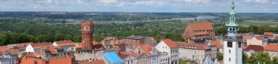 Panorama Chełmna, miasta w którym znajduje się Tłumacz przysięgły Chełmno.