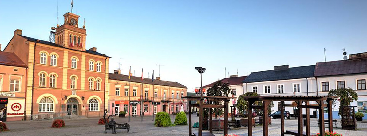 Zdjęcie panoramy miasta, w którym znajduje się Tłumacz Przysięgły Skierniewice.