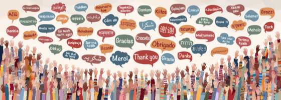 Grafika ukazująca języki świata, jakimi ludzie na świecie się posługują