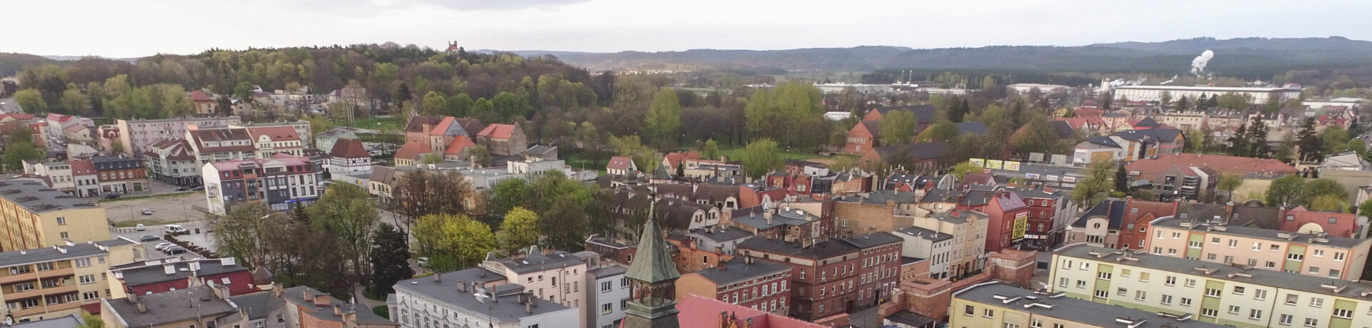 Panorama Lęborka, gdzie znajduje się Biuro Tłumaczeń Lębork.