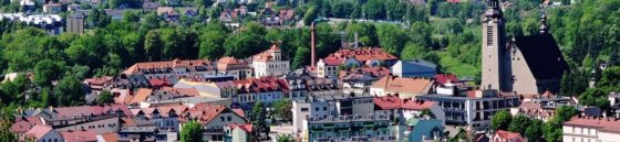 Panorama Limanowej, gdzie znajduje się Biuro Tłumaczeń Linguaforum Limanowa.