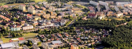 Widok na miasto Police, gdzie działa Biuro tłumaczeń Police
