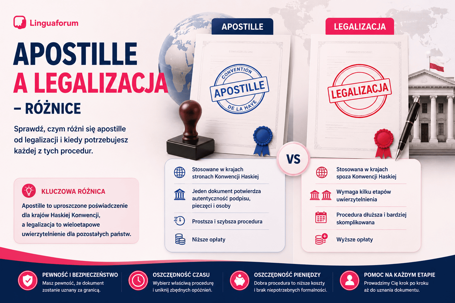 Apostille a legalizacja – czym się różnią?
