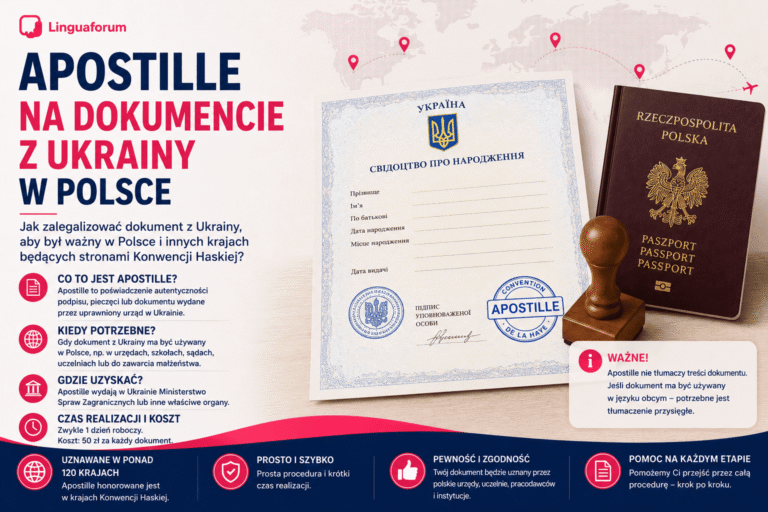 Apostille na dokumencie z Ukrainy używanym w Polsce