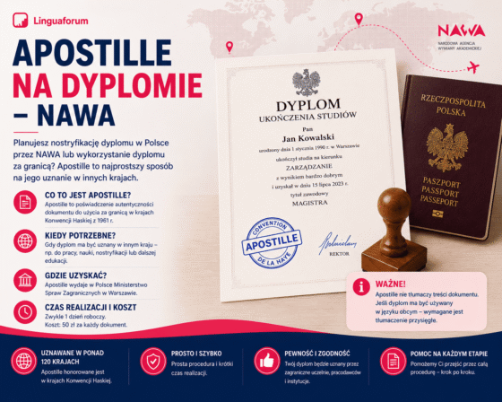 Apostille na dyplomie ukończenia studiów – NAWA