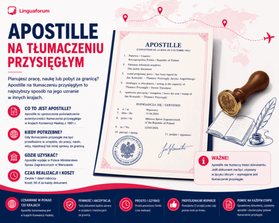 Apostille na zaświadczeniu o niekaralności