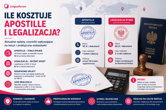 Ile kosztuje apostille i legalizacja dokumentu?