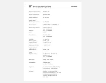 traducir noruego registro empresa