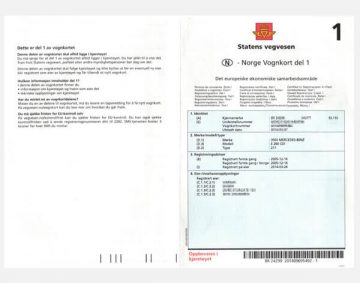 statens vegvesen rejestracja samochodu z Norwegii norweski dowód rejestracyjny sprowadzenie auta z Norwegii import auta z Norwegii